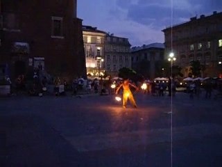 Playing with fire in Krakow
