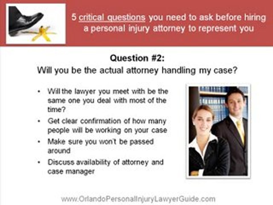 5 Questions to Ask Your Orlando Personal Injury Lawyer