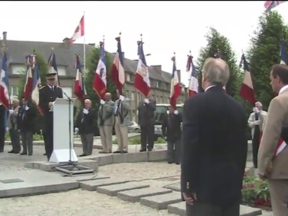 66e anniversaire libération Avranches - hommage à J. Brunea