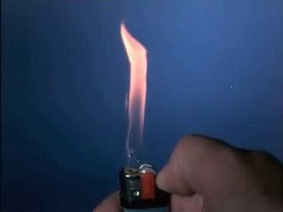 Ağır Çekimde Çakmağın Yanması