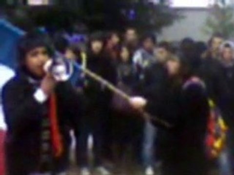 blocus des lycées d'Oyonnax les 18 et 19 décembre 2008