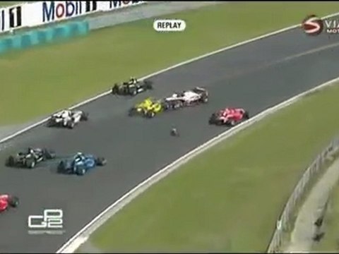 GP2 Hongrie 2010 Big crash start