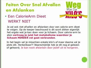 Snel Afslanken - Feiten over snel afvallen en afslanken
