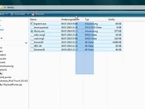 iPod Touch 2G MC Modell Jailbreak iOS 4 (Tethered) Teil 2