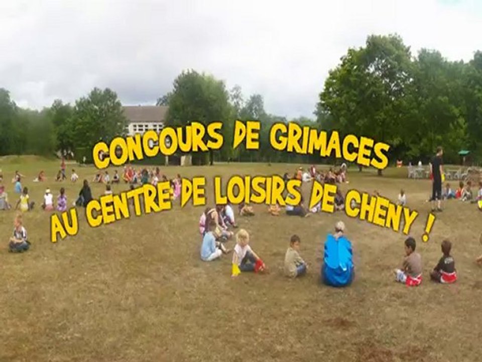 Concours de grimaces au centre de loisirs de Cheny !