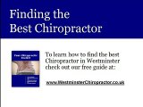 Westminster Chiropractor London UK