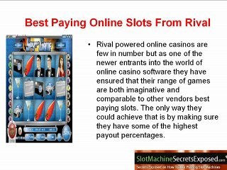 Download Video: How To Win Online Slot Machines - Online Slots Secrets!