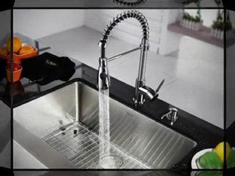 Kraus Steel Kitchen Sink and Kitchen Faucet and Soap ...