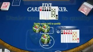 5 Card Poker | Online Table Games | USACasinoGamesOnline