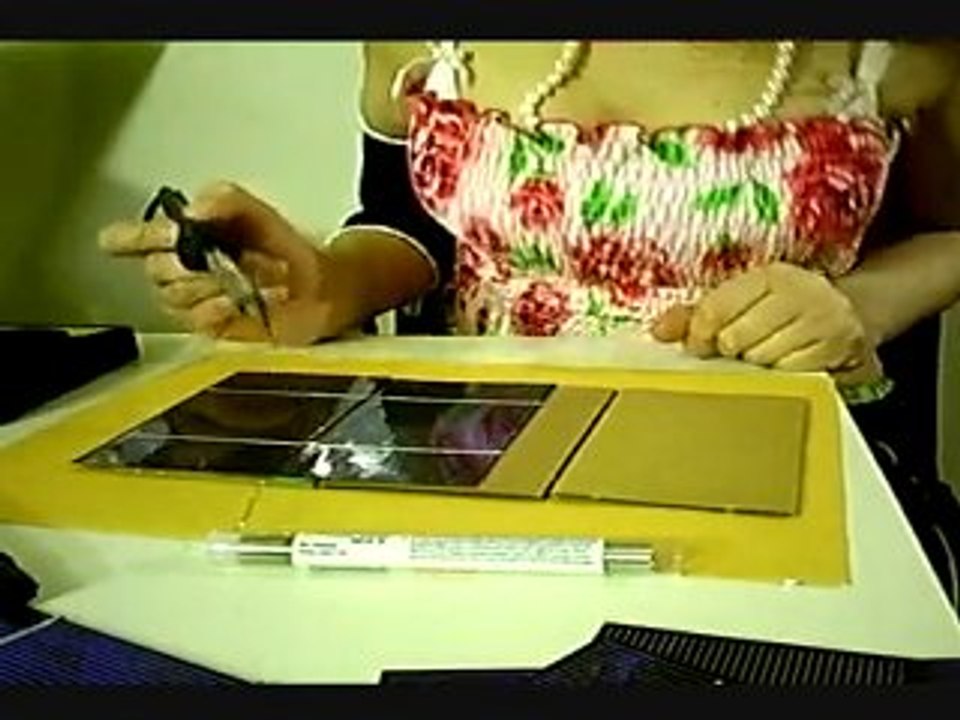 Macro Soldering Process 3x6 Solar Cells