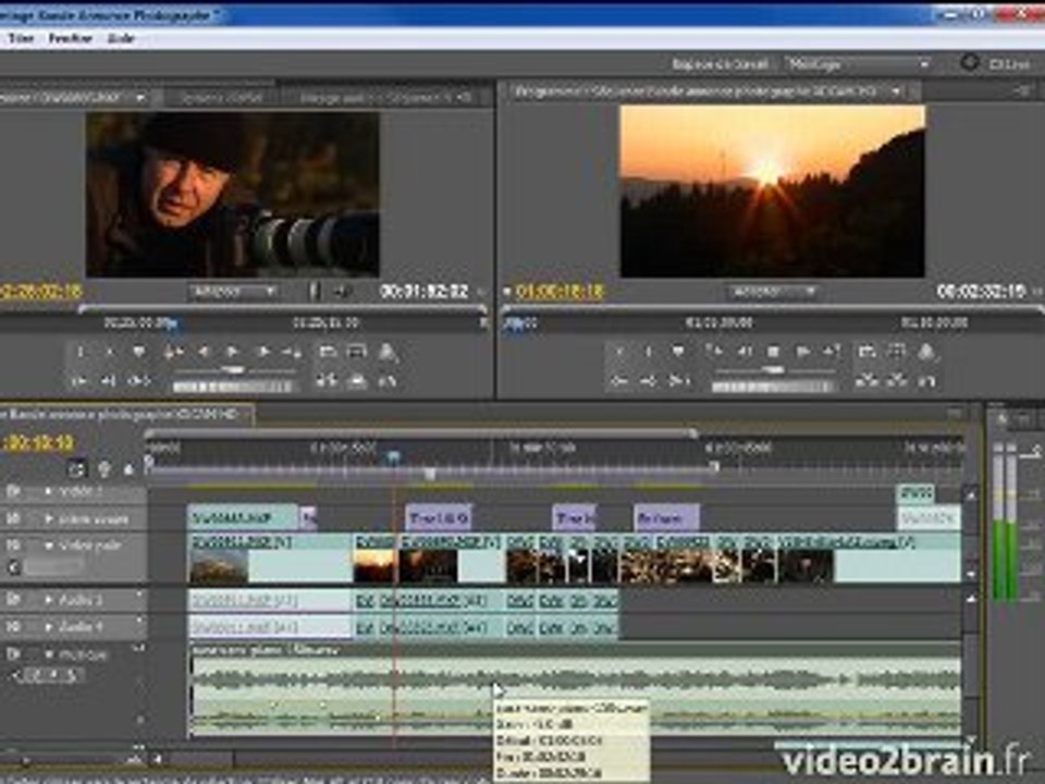 Premiere Pro CS5 : Régler l'audio d'un élément
