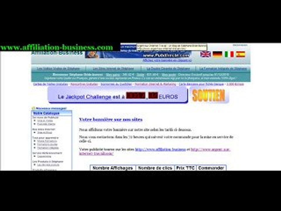 bannières publicitaires