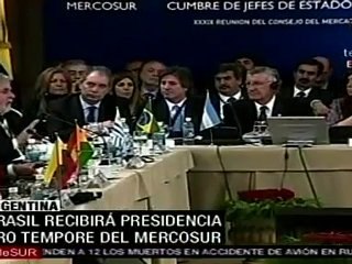 Brasil recibirá presidencia pro témpore del Mercosur