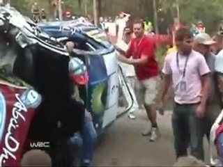 Mikko Hirvonen  Finlandiya Rallisi takla show