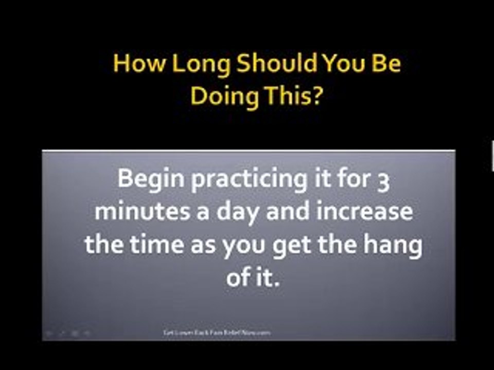 Streching for Back Relief