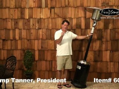 Stainless Steel & Black Commercial Patio Heater