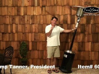 Stainless Steel & Black Commercial Patio Heater