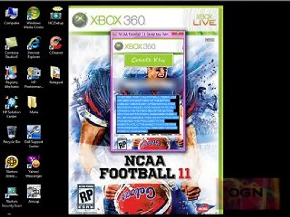NCAA College Football 2011 Game Key Generator