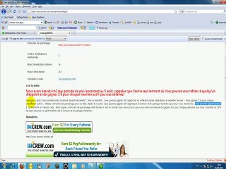 gagner de l'argent 100% gratuit. 10$ l'heure actuelle