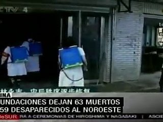 Lluvias dejan 63 muertos y 59 desaparecidso en dos días en