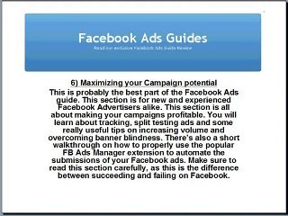 Facebook Ads Guides - A detailed reveiw
