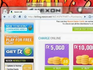 Nexon Cash Generator v2.0 • Huge Update [Jul 31, 2010]