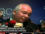 Ramírez: en 2009 se hizo una reducción de costos en PDVSA