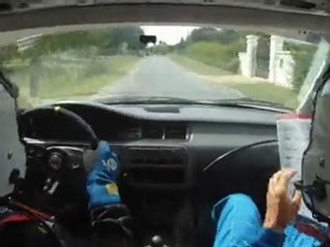 Rallye de la vallée de la brenne 2010 es2 Honda Civic N°52