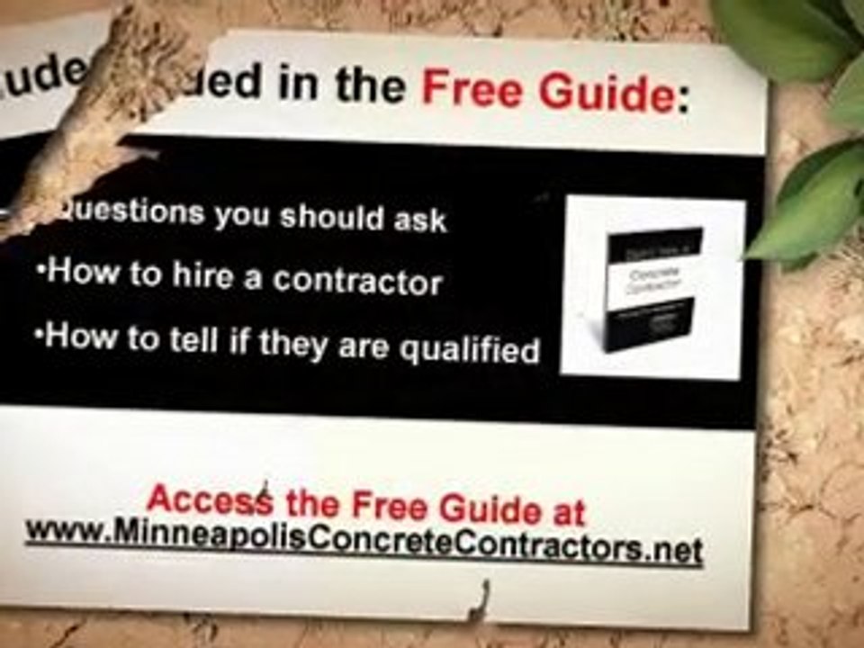 Minneapolis Concrete Contractors - How to Find the Best