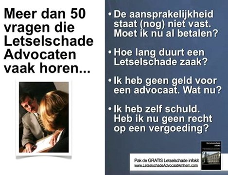 Letselschadeadvocaat in Arnhem geeft letselschade advies