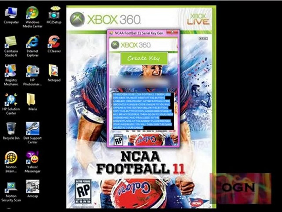 XBOX 360 Football NCAA 11 SerialKeyGenerator