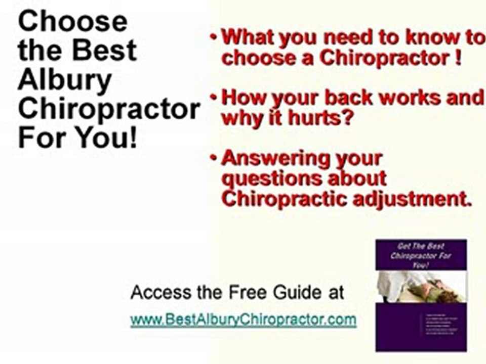 Albury Chiropractor