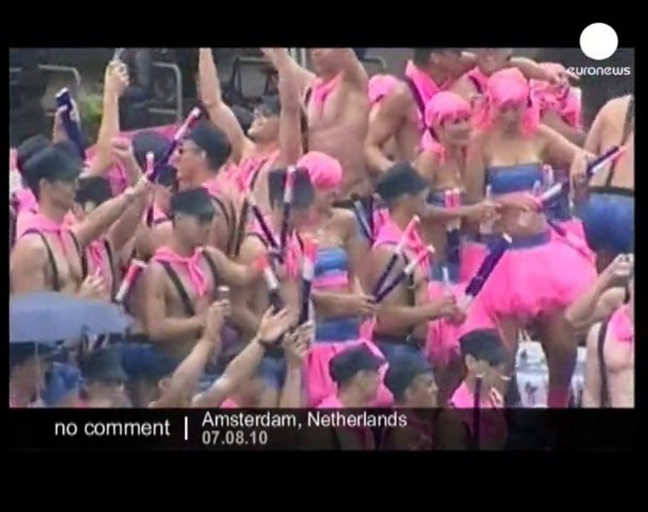Gay Pride parade on the canals of Amsterdam - no comment