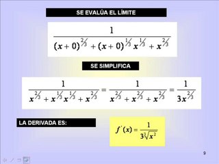 DERIVADA RAIZ CUBICA