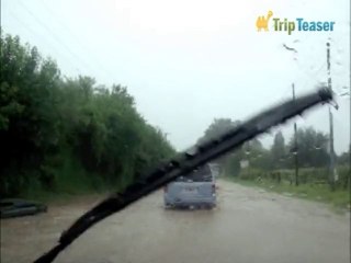 Route inondée entre Salta et Cafayate