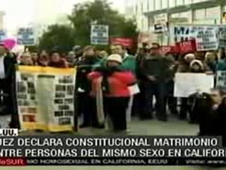 Declaran constitucional matrimonio homosexual en California