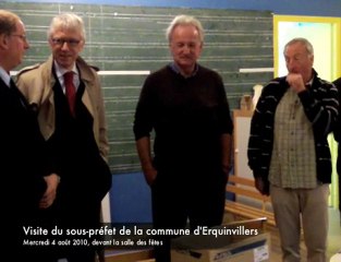 Erquinvillers : le sous-préfet de clermont en visite