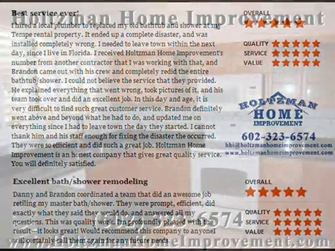 Holtzman Bathroom Remodeling Phoenix Scottsdale Arizona AZ