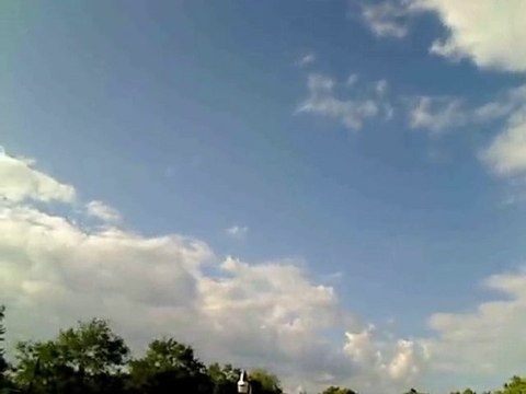 Time Lapse of Fast Moving Puff Clouds