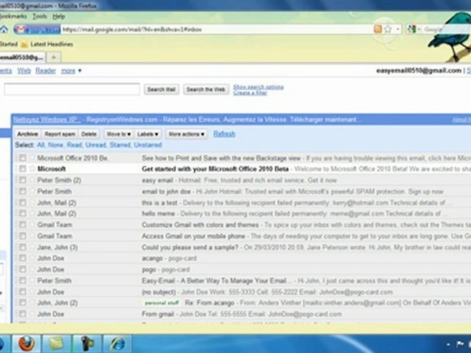 Preview and Demo of the Benefits of Synchronizing Thunderbir