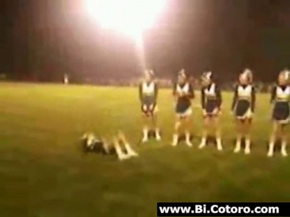 Cheerleader Flip Fail