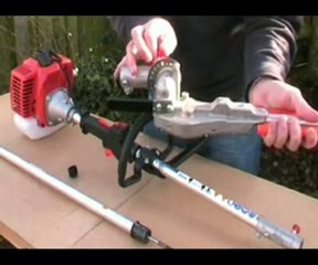 Long reach hedgetrimmer assembly instruction video