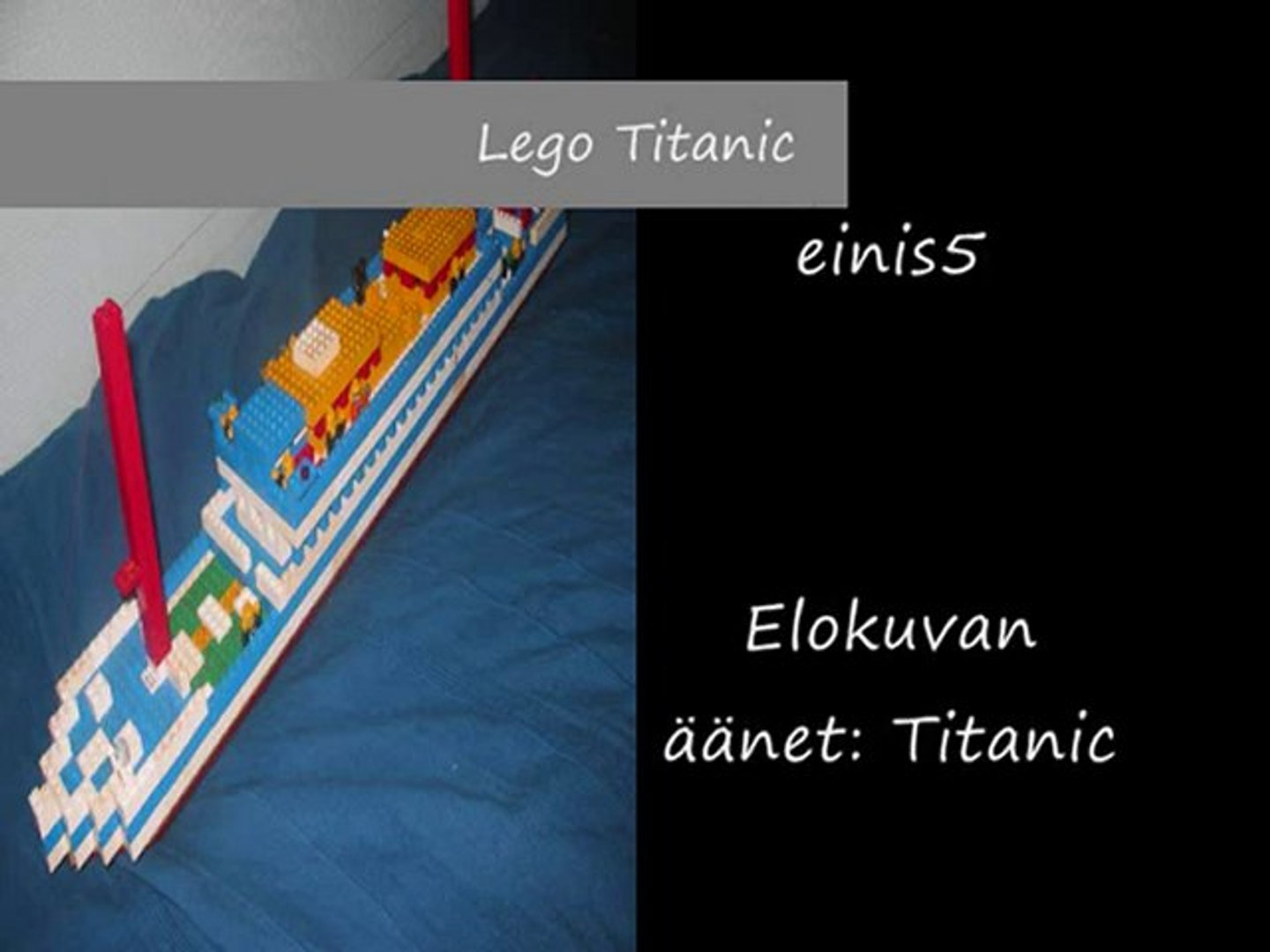 Lego Titanic Movie Part 3 Old Version Finnish Subtitles Video - titanic disaster in roblox youtube