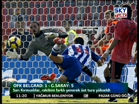 OFK Belgrad: 1 Galatasaray: 5