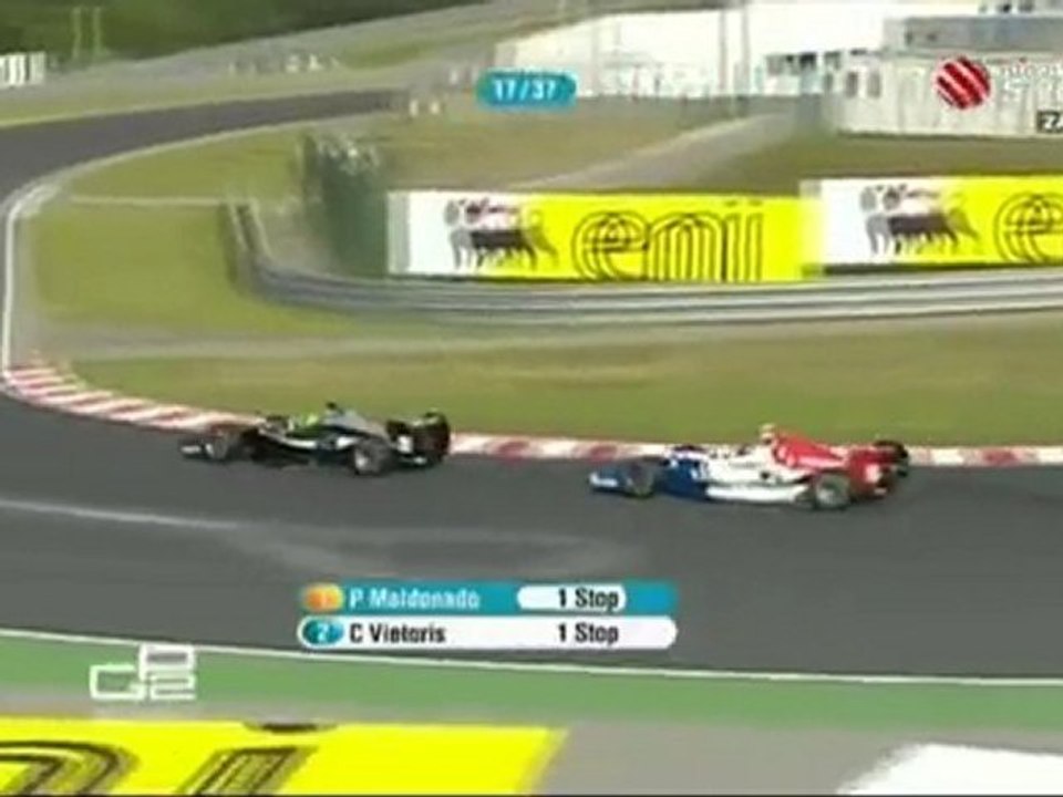 2nd battle Davide Valsecchi vs Alberto Valerio GP2.2010.Rd07