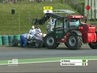 Alberto Valerio Crash out GP2.2010.Rd07.Hungary.Race1
