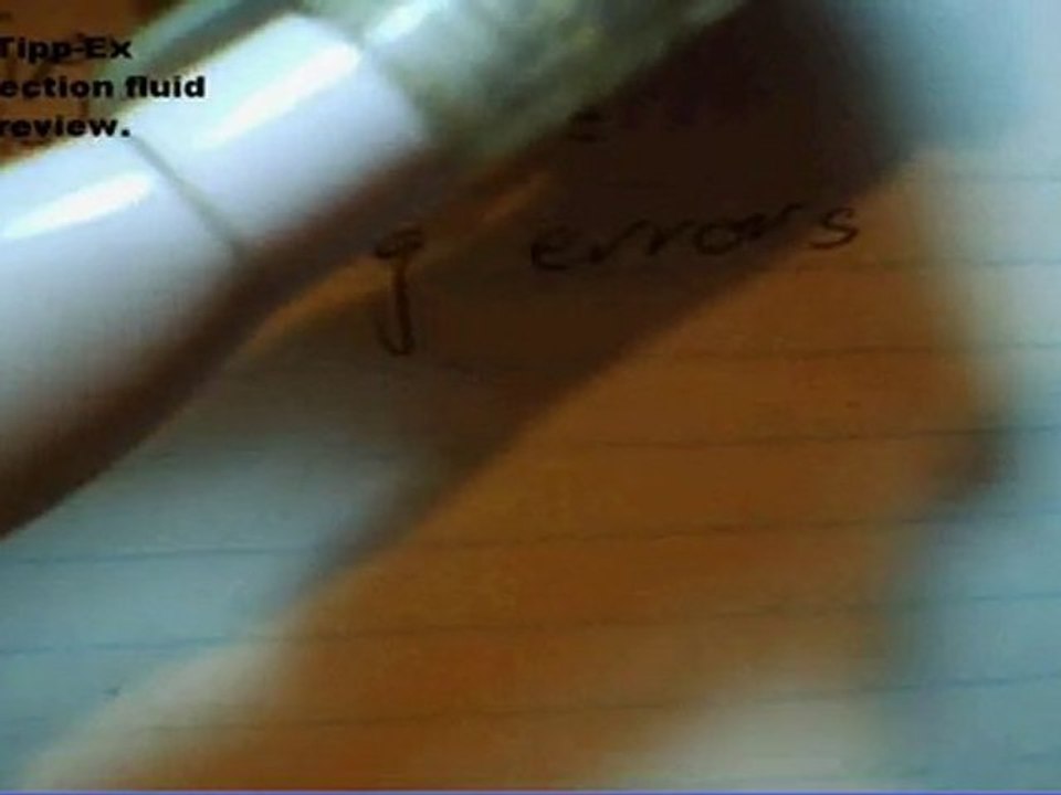 Tipp-Ex Correction Fluid Review.  For making corrections