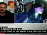 Situación de Colombia y asunción de Juan Manuel Santos