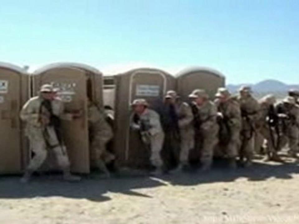 Army Secures Port-o-Potty