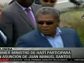 Primer ministro haitiano asiste a la asunción de Juan Manue